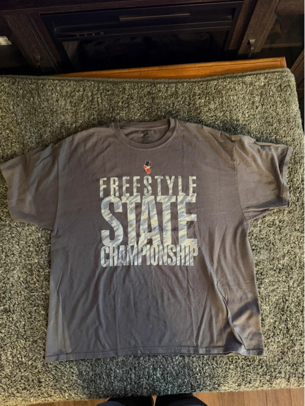 Hanes Freestyle State Championship Illinois USA Wrestling T-Shirt
